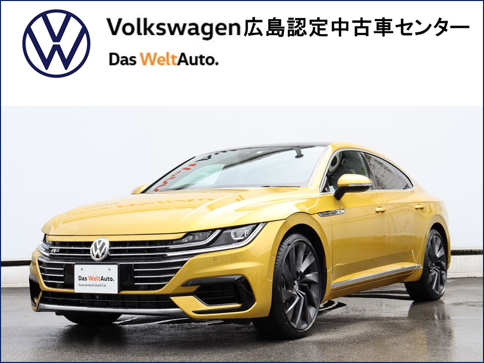 Das Weltauto フォルクスワーゲン認定中古車 Arteon Tsi 4motion R Line Advance Sunroof イエロー系 18年 10 600km 3 750 000円