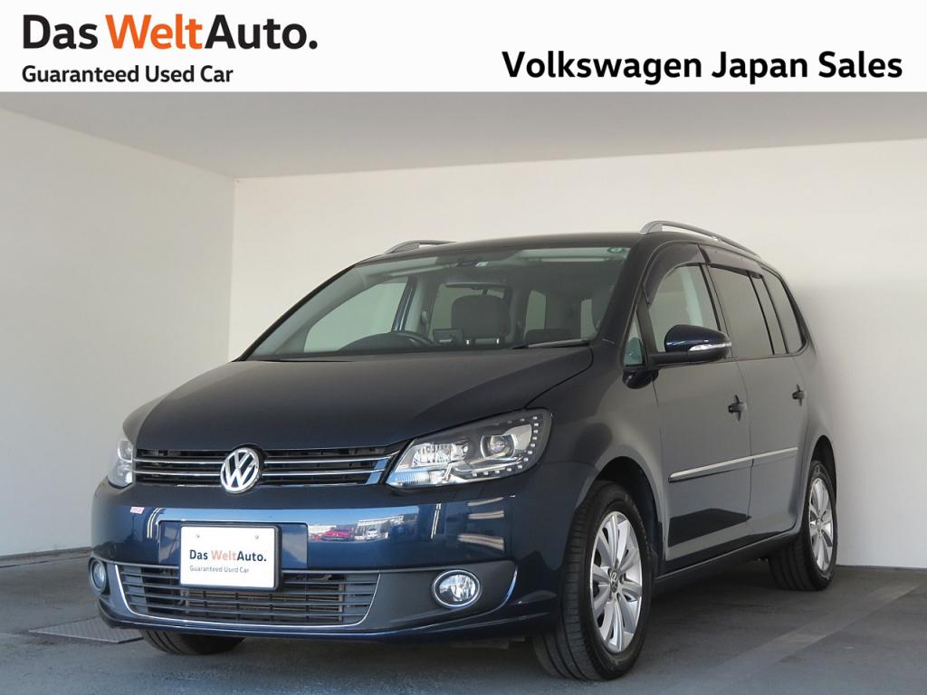 Das Weltauto フォルクスワーゲン認定中古車 Golf Touran Tsi Highline Oneowner Dwa ブルー系 13年 45 100km 1 199 000円